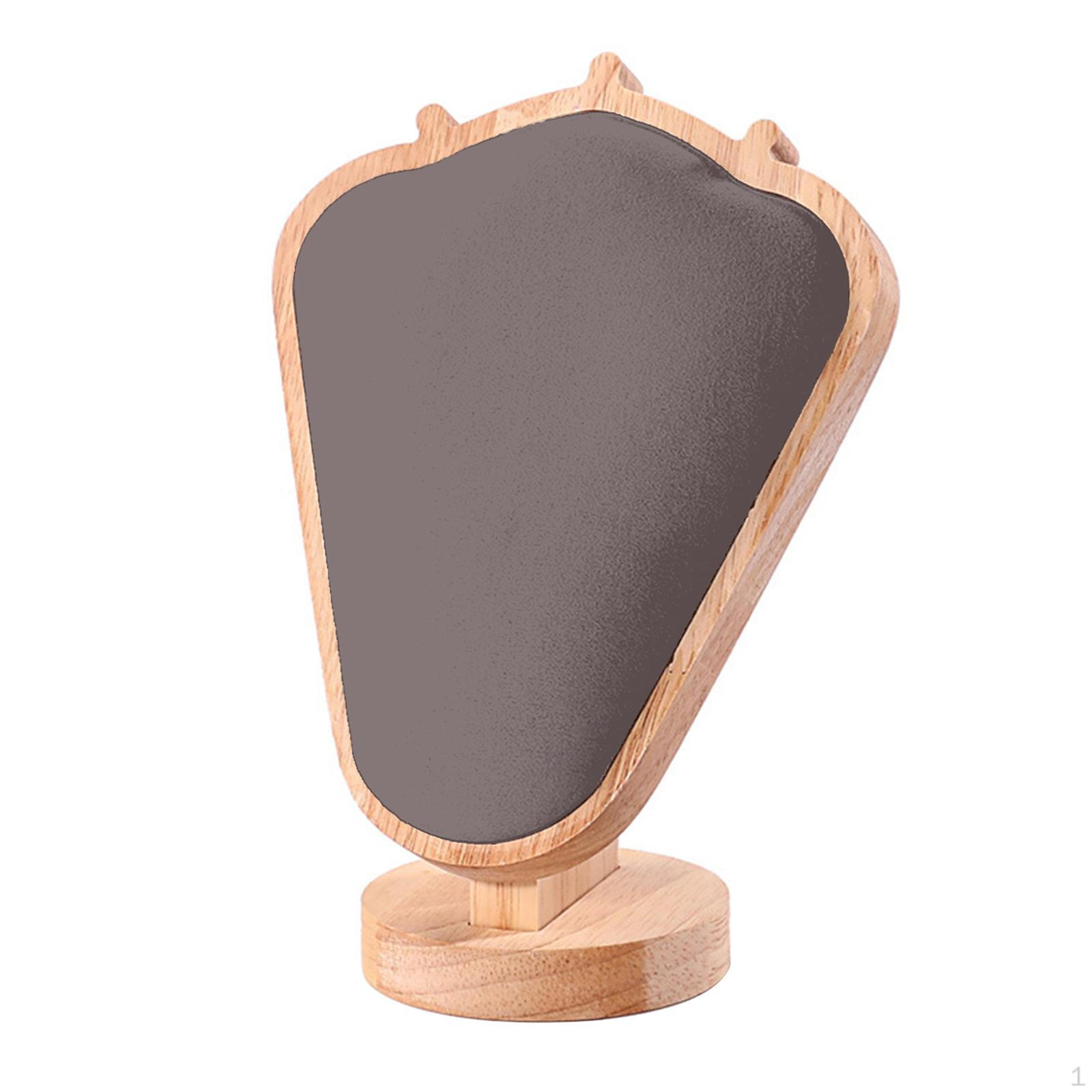 

Подставка для ожерелья, держатель для бюста, элегантная цепочка, манекен для хранения Dark Gray Suede