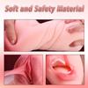 3 in 1 Vagina Haremsmund Dreikanaliger männlicher Masturbator Taschenmasturbator Realistische Sexpuppe Oralsex Deep Throat Männliches Masturbatorspielzeug