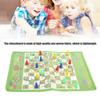 2 in 1 Snake and Ladder Flying Chess Set NonWoven Fabric Portable Family Table Game