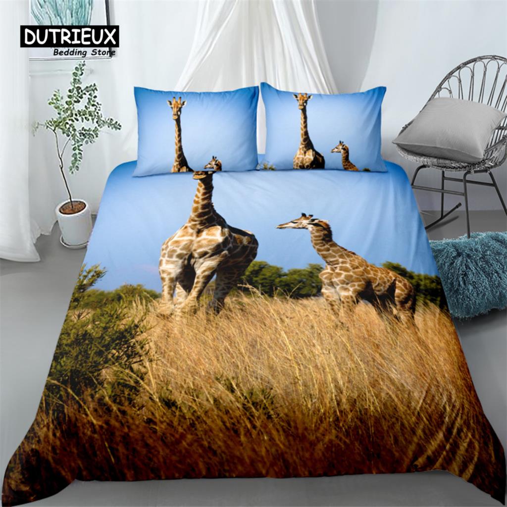 

Sunset Tiger 3d Duvet Cover Set, Fashion Bedding Set, Soft Comfortable Breathable Duvet Cover, For Bedroom Guest Room Decor EU single(135x200cm)