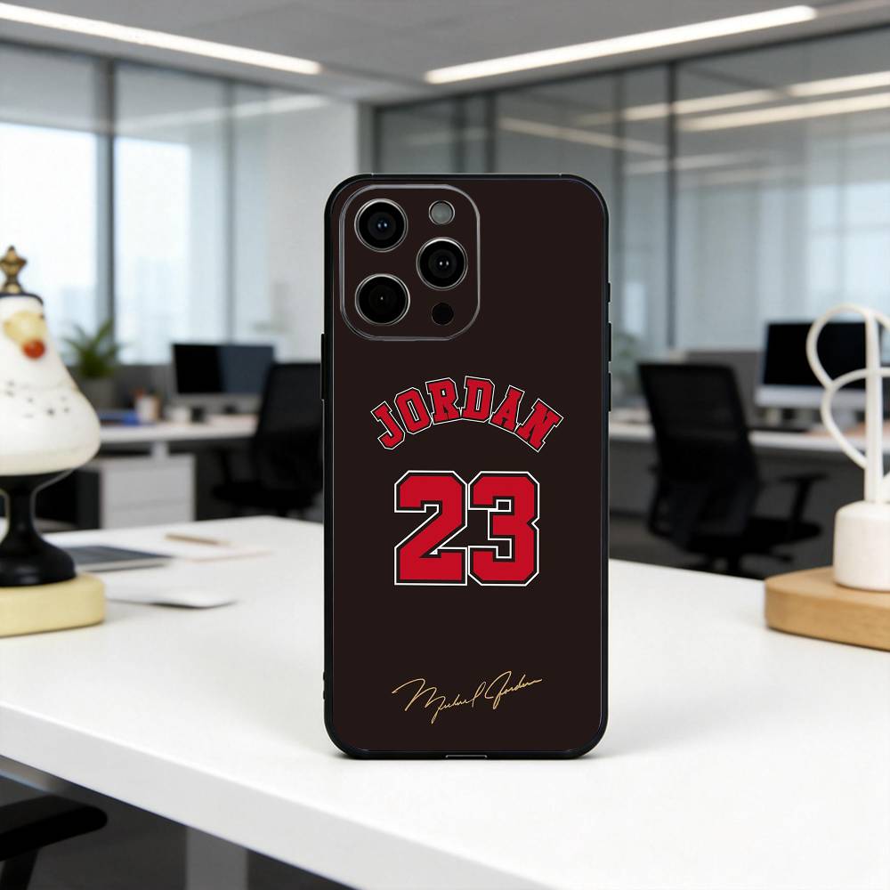 M-Michael J-Jordan MJ Phone Case For iPhone 17, 16,15,14,13,12,11 Plus,Pro Max, Others Soft Black Cover
