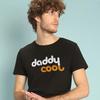 Herren T-Shirt mit kurzen Ärmeln - DADDY COOL Farbe Schwarz