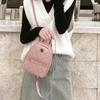 Backpack Women Leisure Pu Small Girls Rucksacks Leisure Zipper Shoulder Bag Knapsack Women Mini School Backpack Traveling Bag