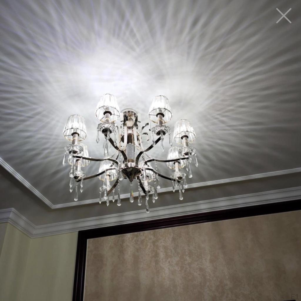 Crystal Ceiling Light Lamp Shade Chandelier Cover Lampshade for Living Room Bedroom Bathroom