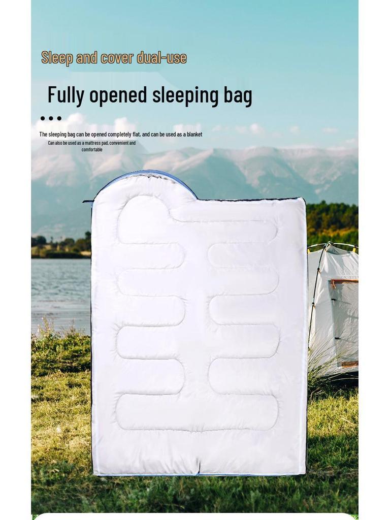 Two-in-One Winter Outdoor Camping & Travel Sleeping Bag: Dirt-Proof and Versatile for Adults