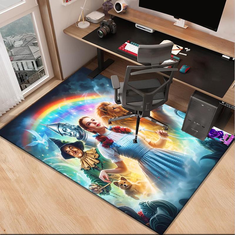 Wonderful Wizard Adventure Office Rug Chair Mat, Game Carpet, Suitable for Front Door, Bedroom, Living Room, Desk, Holiday Gift