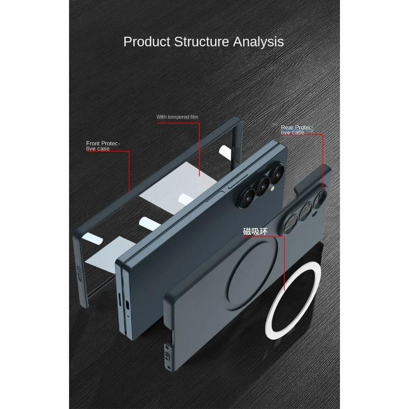 Μαγνητική Ασύρματη Φόρτιση Θήκη Τηλεφώνου για Samsung Galaxy Z Fold 6 5 4 3 Fold6 Fold5 Fold4 Fold3 5G Σκληρό Κέλυφος Προστατευτικό Κάλυμμα
