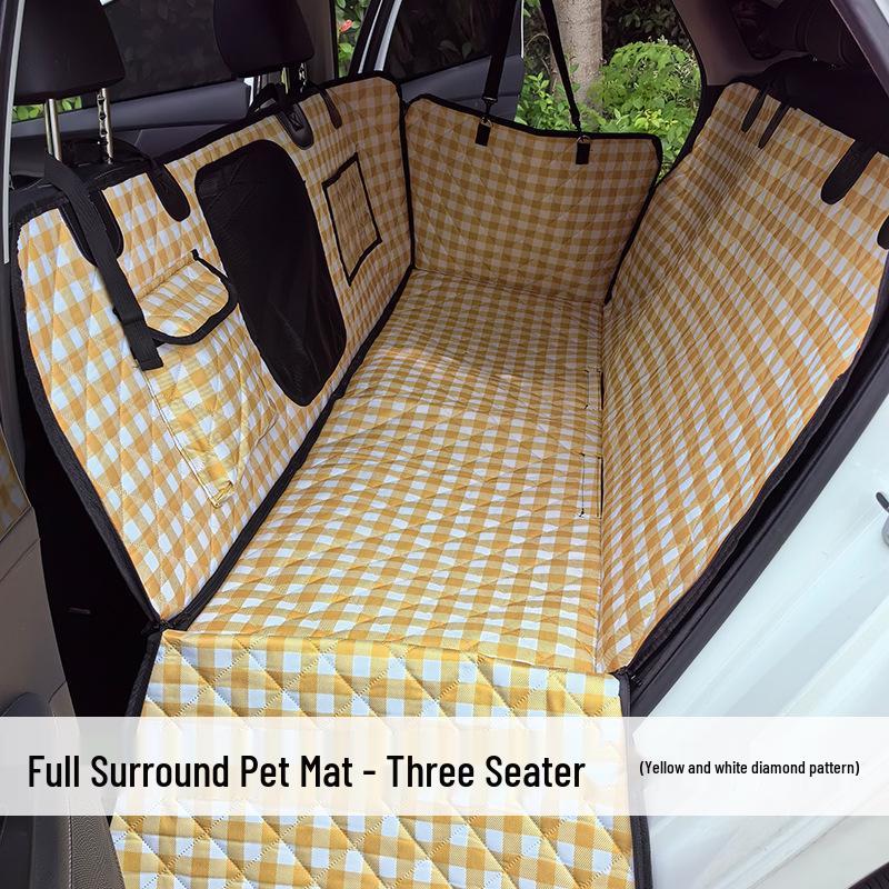 Anti-Dirty Dog Car Seat Cushion & Mat - Pet Bed for Rear Seat