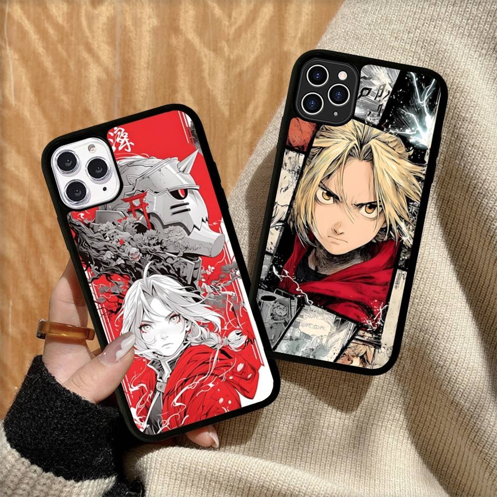 Anime F-Fullmetal A-Alchemist Handyhülle Für IPhone 17 16 15 14 13 Plus 12 11 Pro Max PC+TPU Hüllen Rückseite
