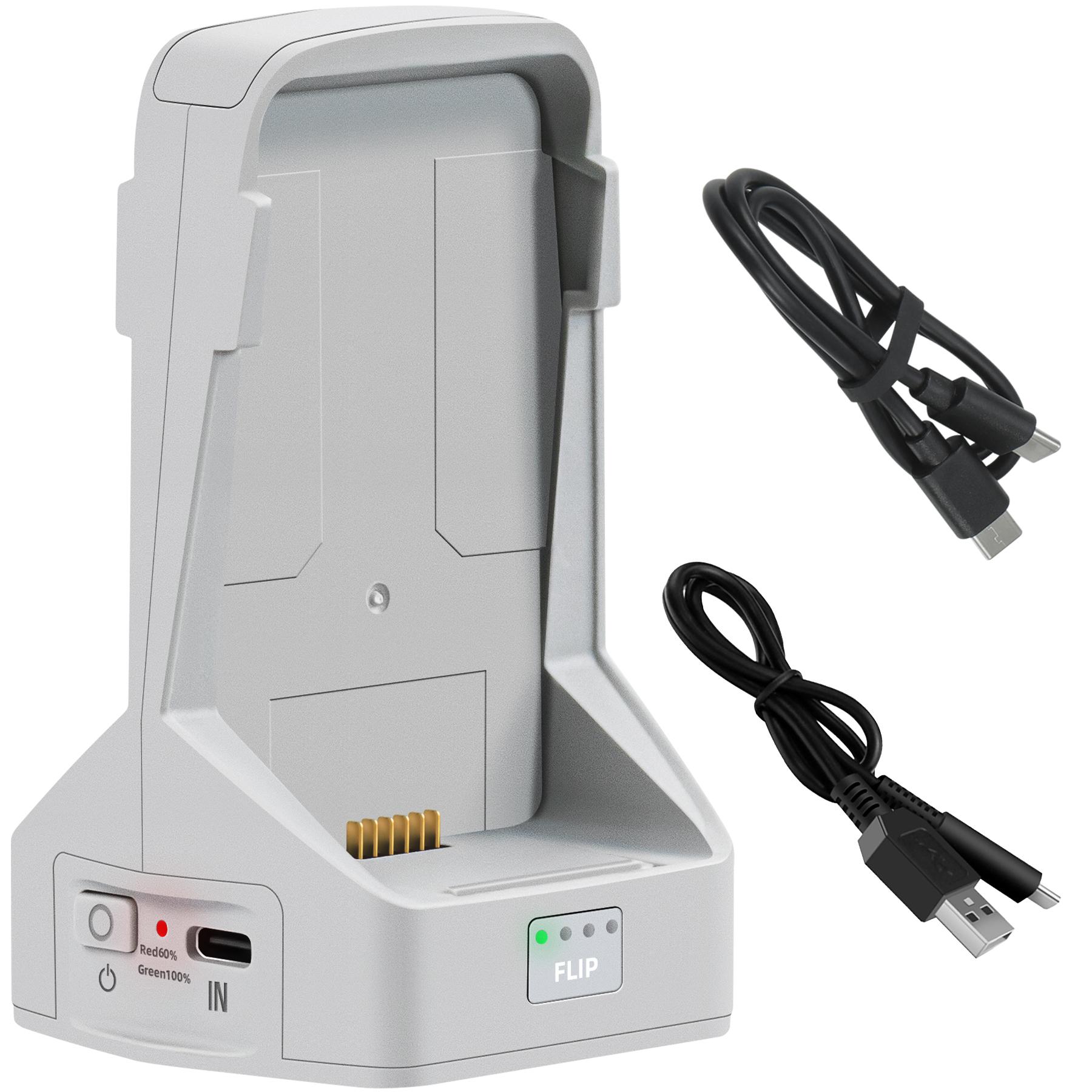 

For DJI Flip Two-way Charging Hub Drone Battery Charger Butler Power Bank Charging 2 Batteries For DJI FLIP Drone Accessories