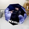 Custom Name Wednesday Theme Automatic Umbrella, Lightweight & Portable, 8 Rib, Perfect for Outdoor Travel, Birthdays, Christmas, Gifts.