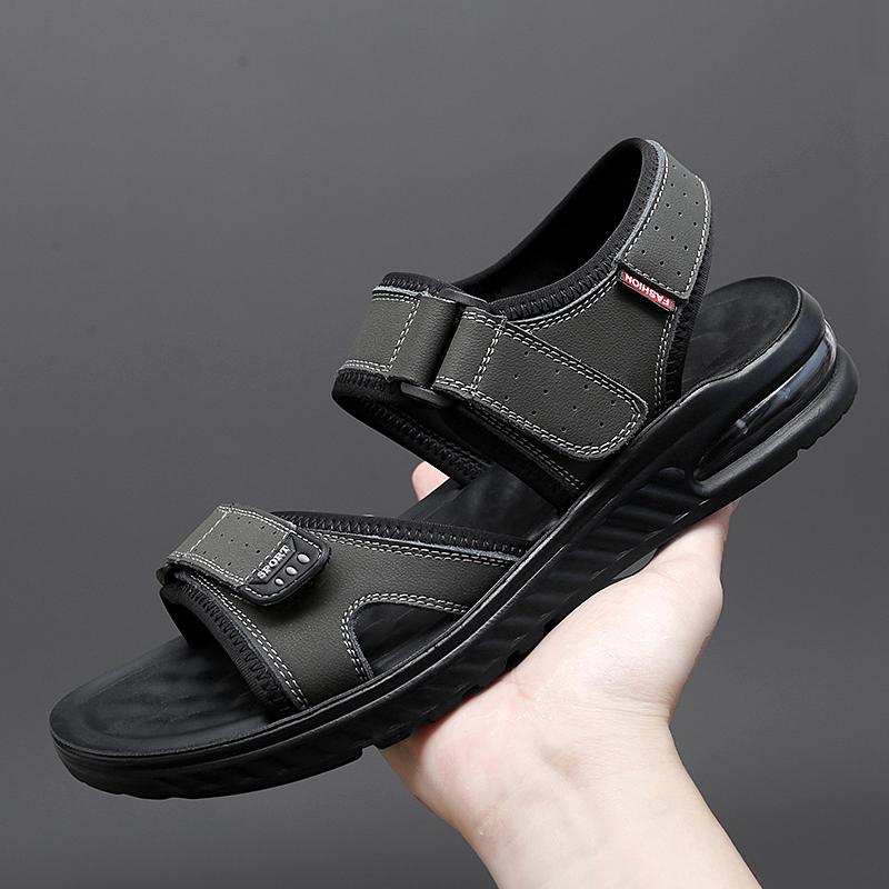 

Модные трендовые мужские сандалии на воздушной подушке, повседневная спортивная уличная пляжная обувь, мягкие и удобные дышащие мужские сандалии 44