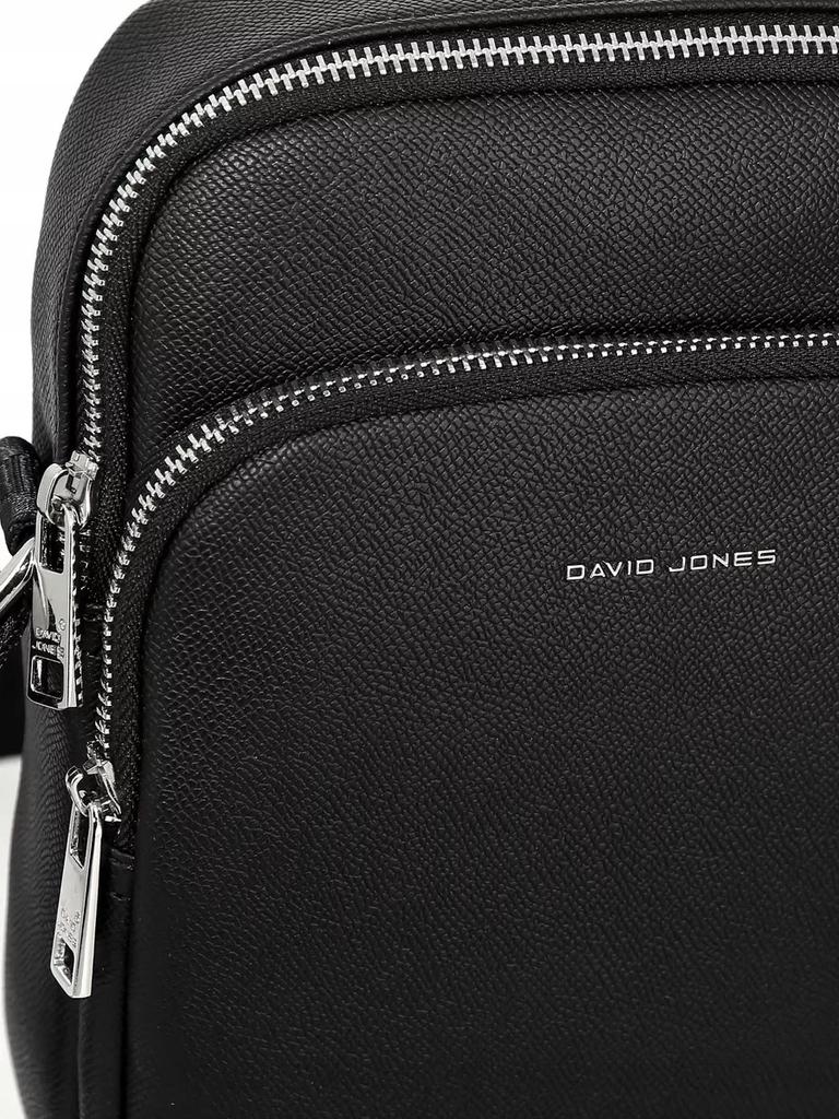 David Jones Men's Messenger Bag Shoulder Bag Black