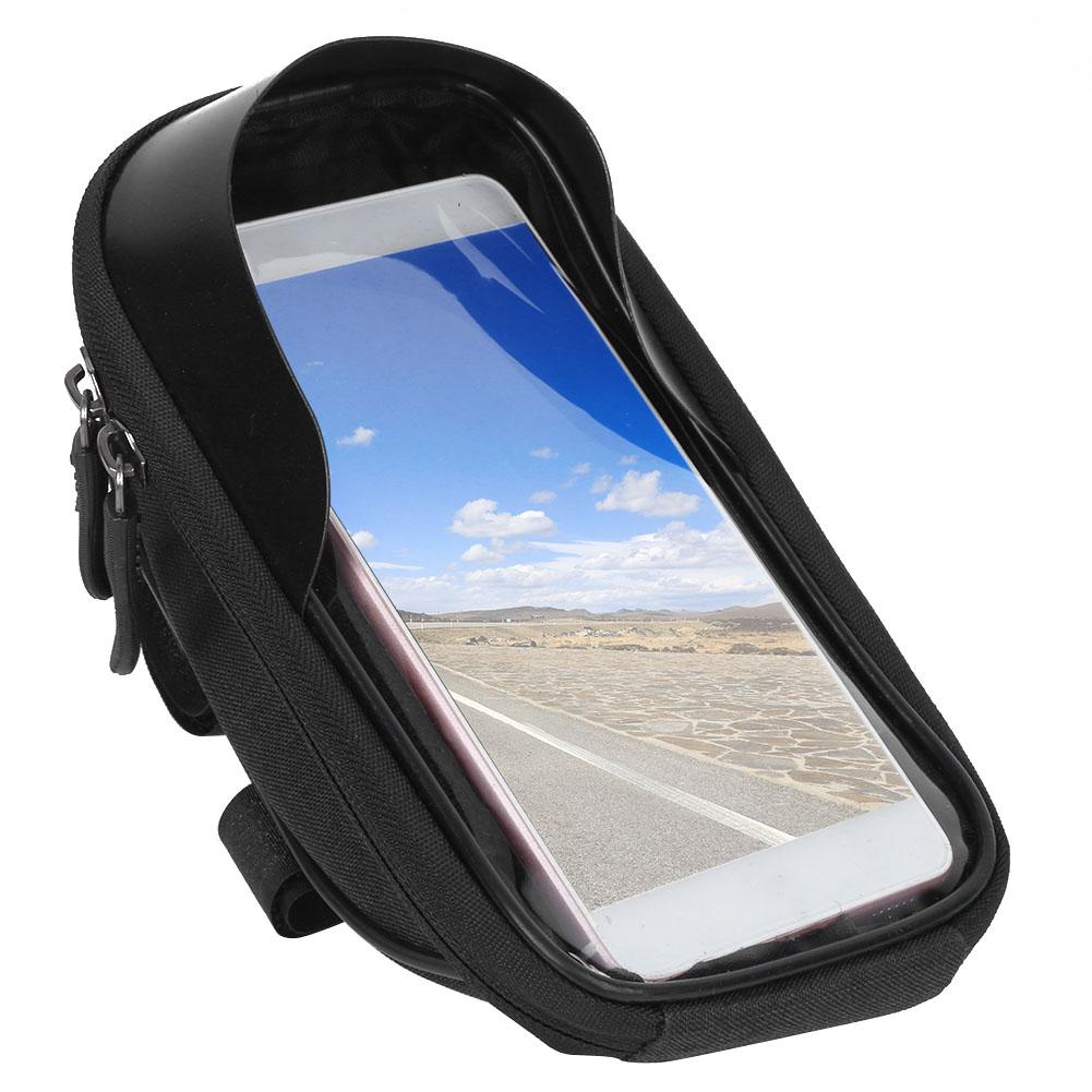 Brašna na kolo Outdoorová na mobilní telefon Přední rám Velkokapacitní Trubková brašna Cyklistická Polyester