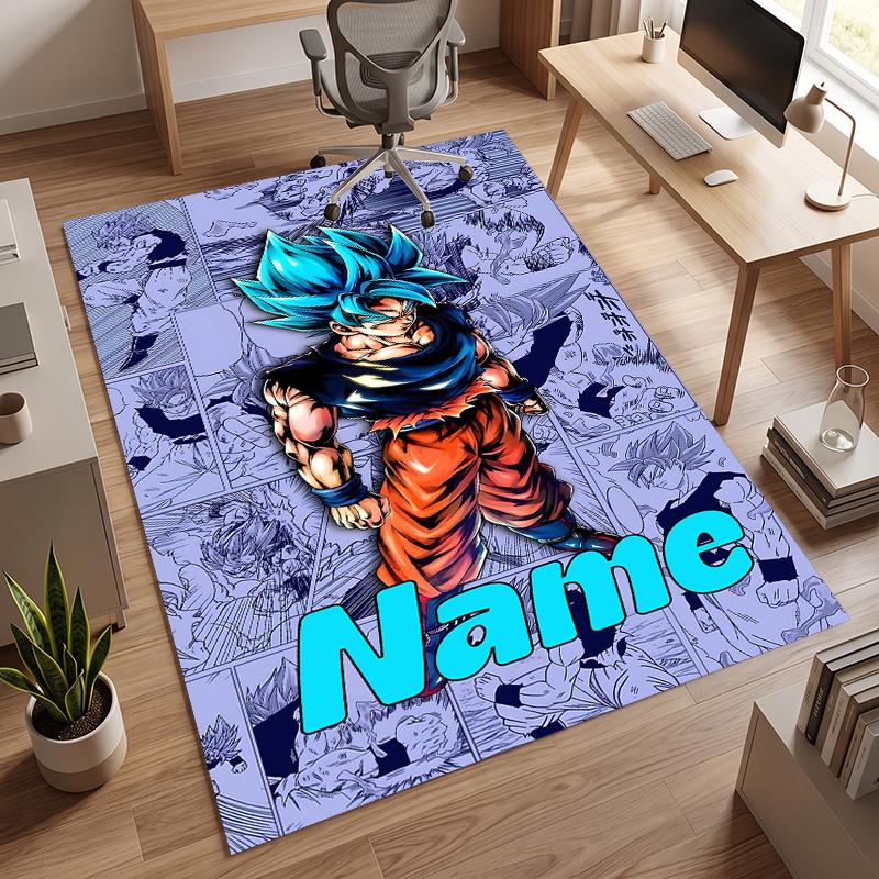 Dragon Ball (5) Personalisierter Name Büro Teppich Stilvolle Dekoration für Wohnzimmer Schlafzimmer Küche