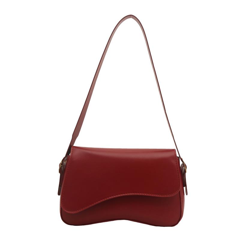 Achseltasche für Damen, Einfarbige 2026 Neues modisches Design Einzelne Schulter-Umhängetasche, Temperamentvolle kleine quadratische Taschen