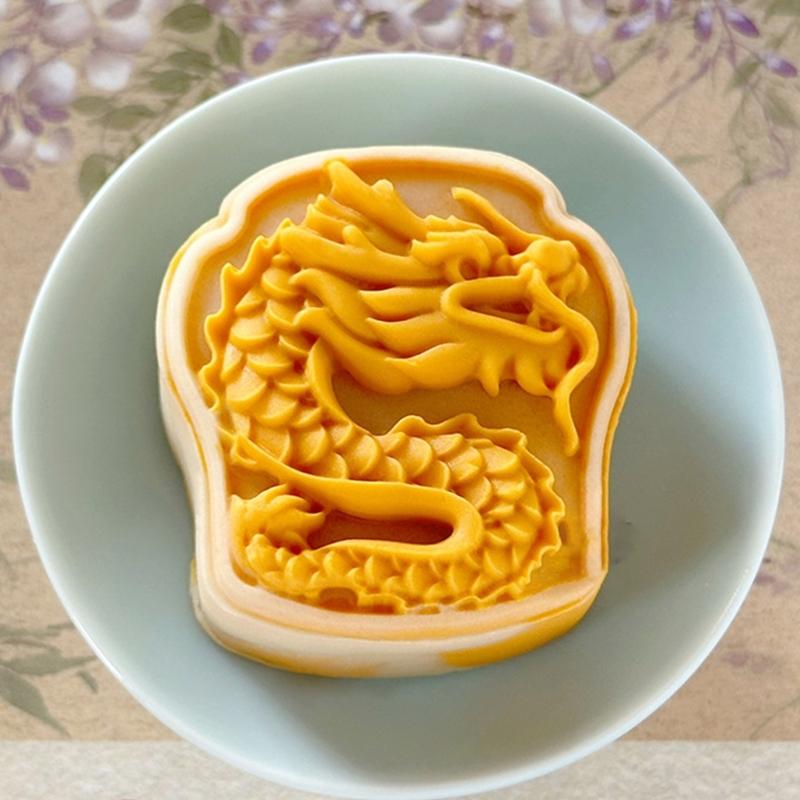 Traditional Pastries Cookie Stamp Hand Pressed Mooncakes Mold Bean Pastes Cake Bakewares Dessert Mould for Cooking Lover