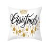Christmas Pillow Cover Cartoon Letter Print Cushion Cover Office Sofa Pillow Cover Home