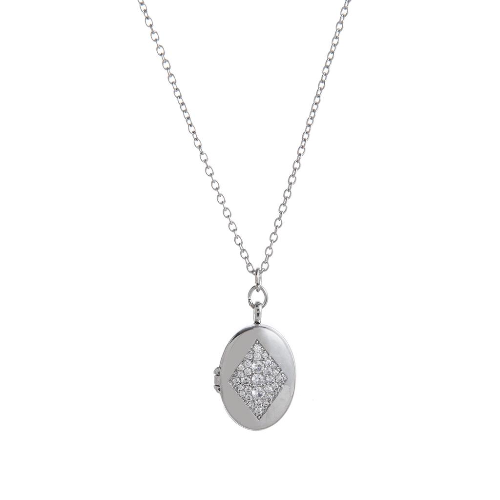 Retro Style Circular Opening and Closing Photo Album Mother's Day Gift Photo Box Oval Square Necklace Pendant for Women