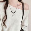 New Bead Summer Seaside Vacation Conch Shells Starfish Pendant Long Adjustable Necklace for Women Bohemian Vintage Accessories