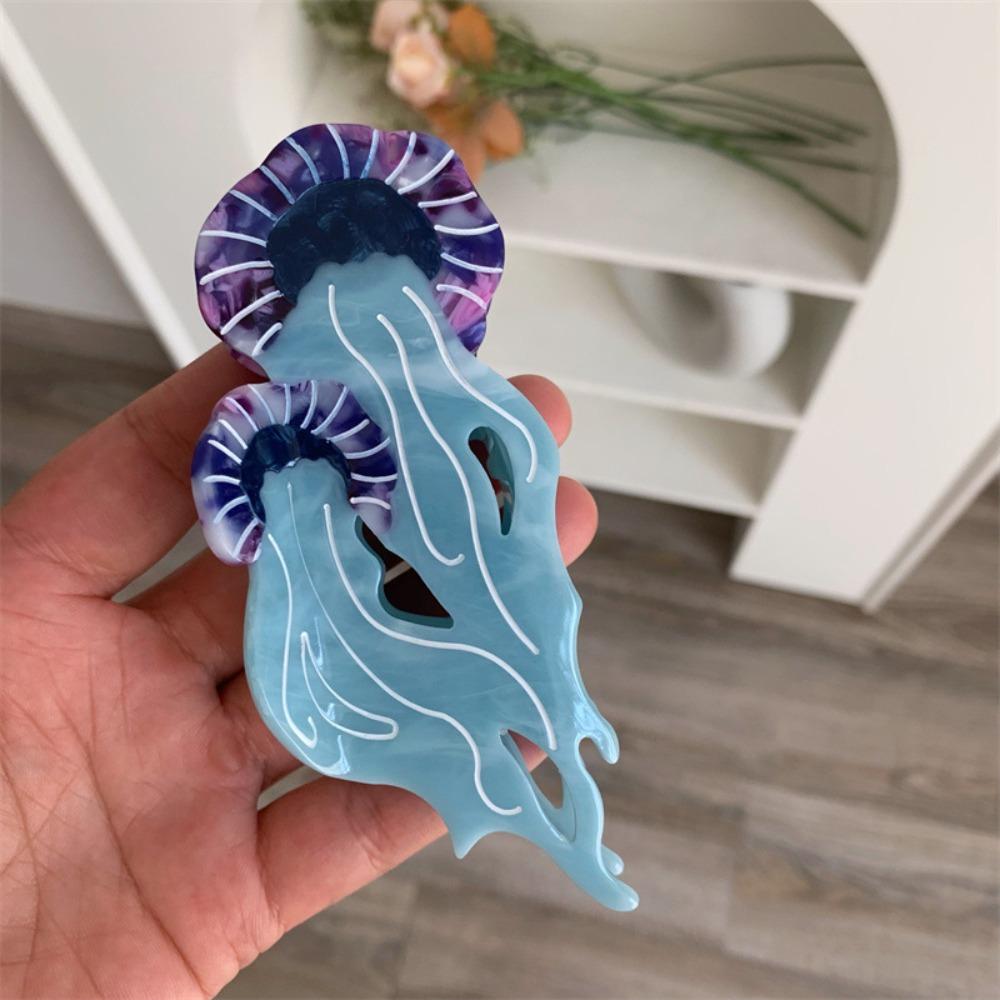 Cartoon Hair Grab Clip Animal Large Shark Clip Sweet Jellyfish Hair Claw  Hair Accessories