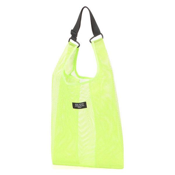 LAKOLE Lakole Mesh Market Bag Yellow  Black