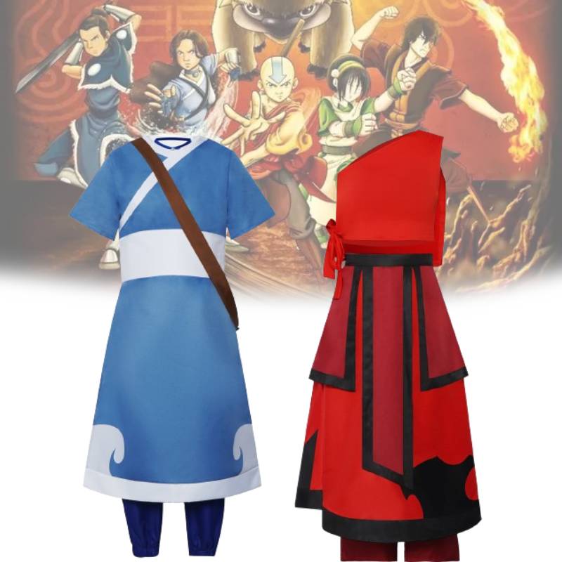 Avatarsett Cosplay Mote Komfortabel Enkel Kjole Jente