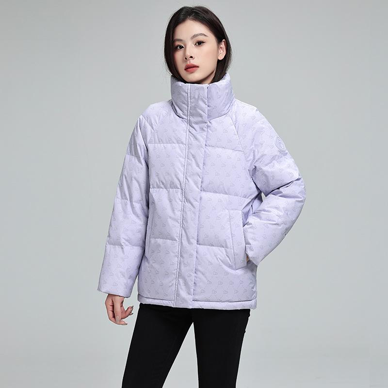 Jacket Women's Short Winter Thin Thickened Printed Collar Women's Jackets
