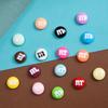 30 Colorful M Bean Pushpins: Edible Chocolate Bean Thumbtacks for Photo Walls & Cork Boards