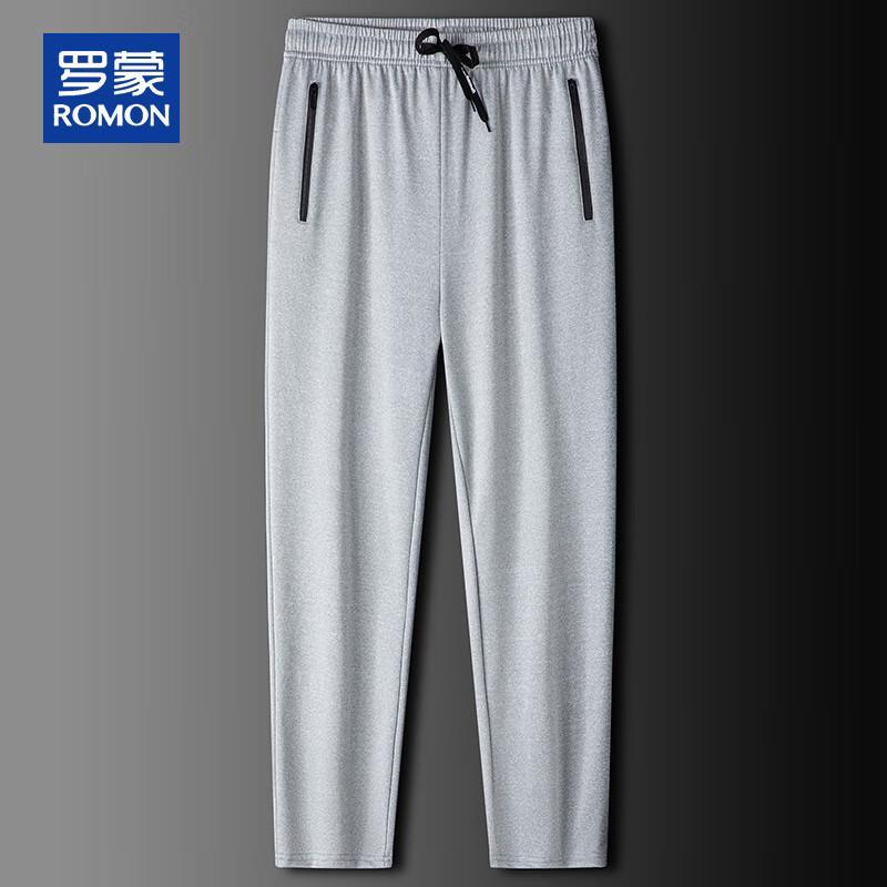 ROMON Men's Spring Autumn Casual Straight-Leg Sport Pants