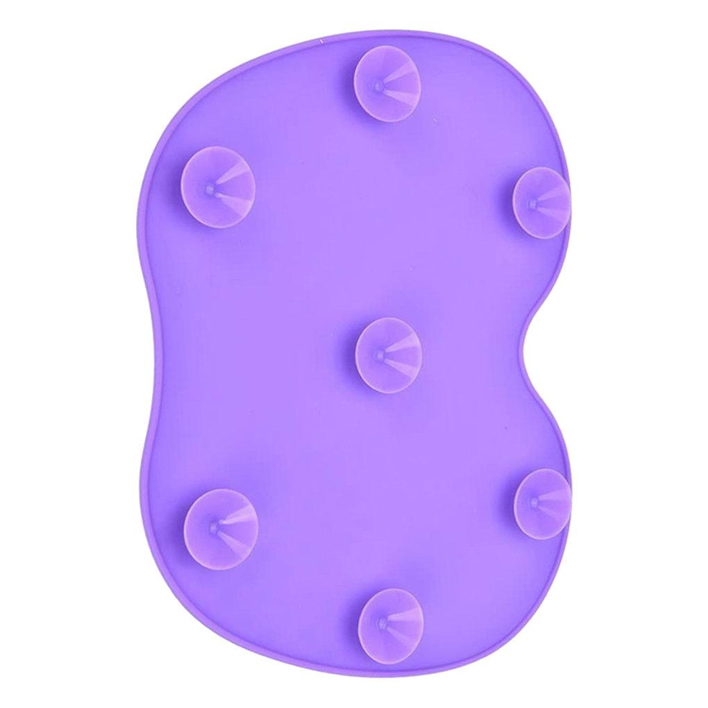 55cm Runde Silikon Rutschfeste Dusch-Massage-Matte Zuhause Hotel Badezimmer PVC Ablauflöcher Saugnäpfe Boden Faul Massage Fußpolster 1 Stück