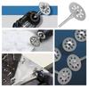 12Pcs 3mm Aperture Diamond Cutting Disc with Mandrel Grinding Wheel  Electric Grinder Parts