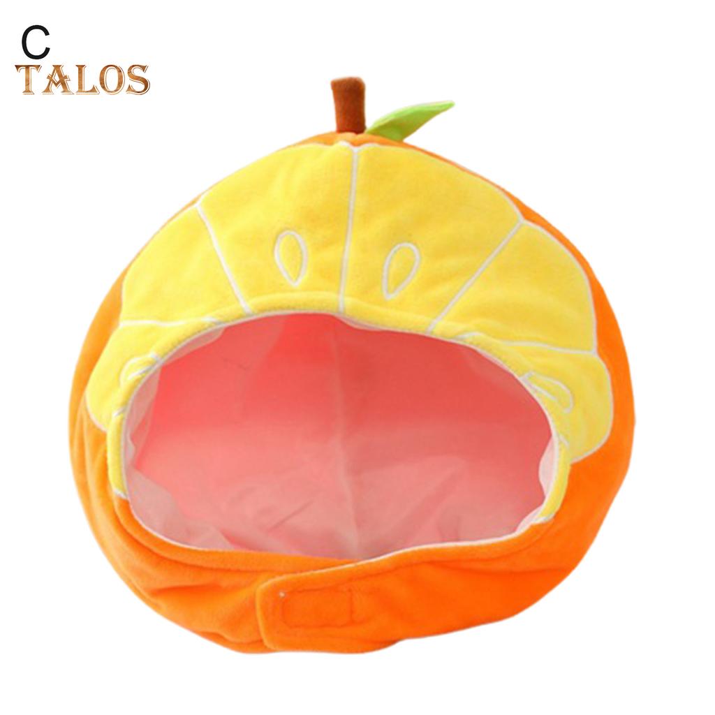 TH Cactus Eggplant Watermelon Sunflower Soft Plush Doll Headgear Hat Sleeping Toy