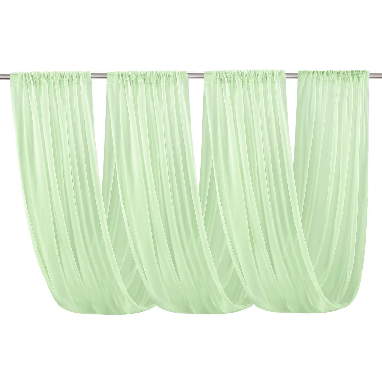 150X600CM Chiffon Wedding Ceiling Drapes 1PCS