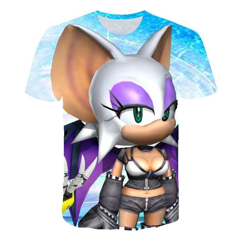 Vibrant Sonic The Hedgehog Printed T-shirt For Kids With Short Sleeves And Comfort Fit