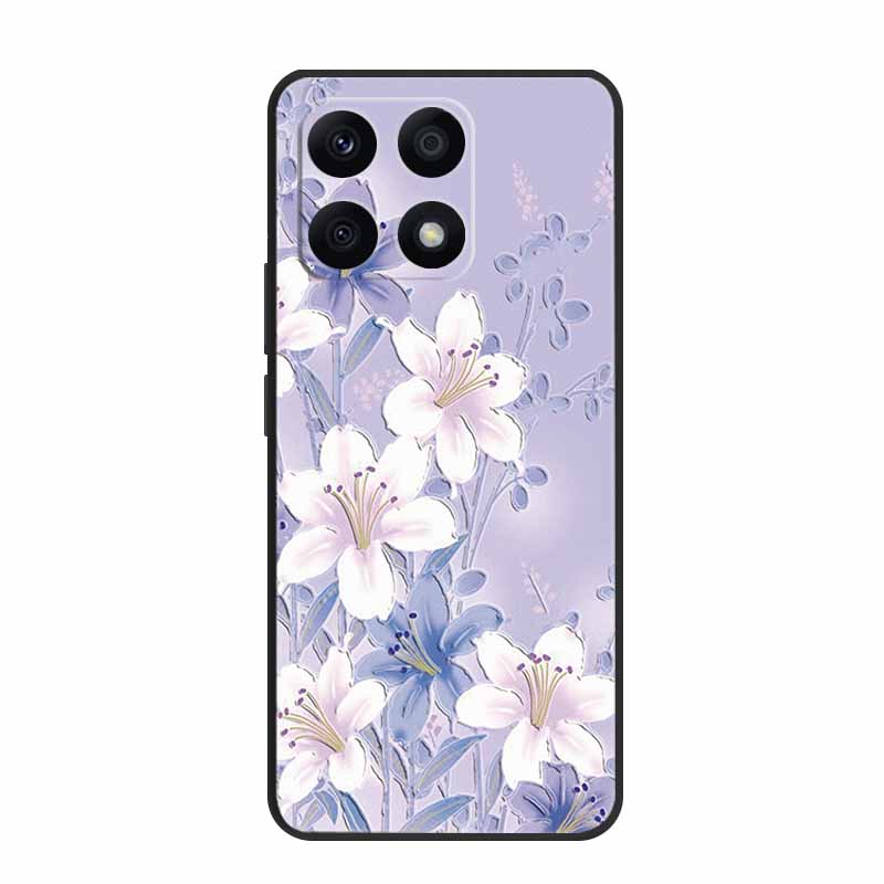 3D Case For Xiaomi 14T Pro Case Emboss Flower Black Silicone Soft Back Cover Coque For Xiaomi 14T Pro Case 14 T Pro 14TPro Funda
