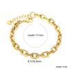 Vakuumvergoldetes Goldkettchenarmband Stilvolles Design für Damen Herren Perfektes Geschenk für jeden Anlass