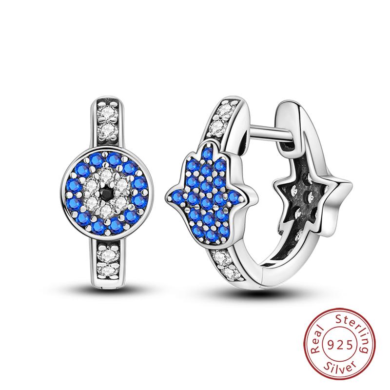 Real 925 Sterling Silver Colorful Dragonfly Butterfly Animal Earrings For Women Exquisite Birthday Anniversary Jewelry Gifts