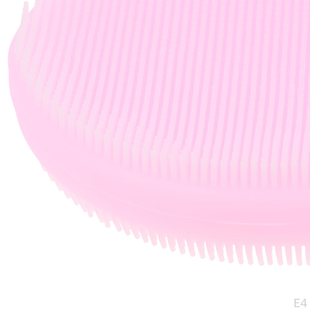 Silicone Bath & Shower Loofah Brush for Skin Exfoliation Massaging Sodt Bristles