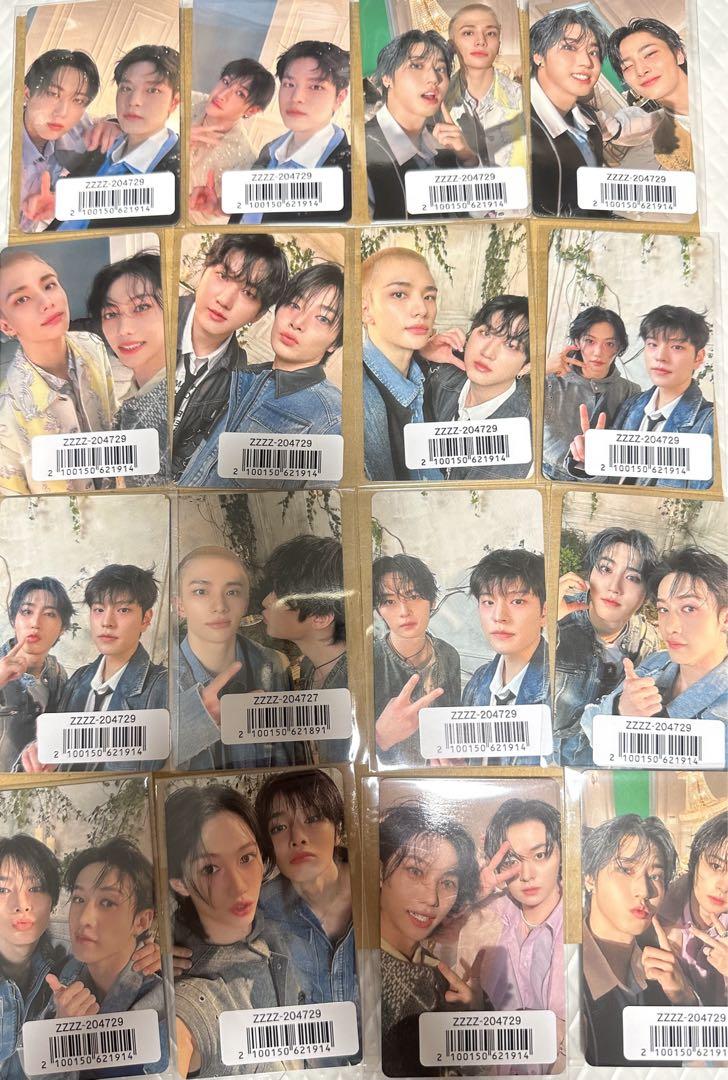 

[Б/У] Stray Kids Юнитные торговые карты FC Полный Холо