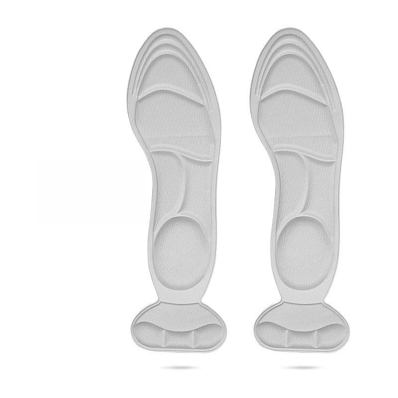 New Two-in-one Insole Heel Sticker Breathable Sweat-absorbing Non-slip Massage Shock-absorbing and Pain-proof Insole 5D Sponge Full Pad