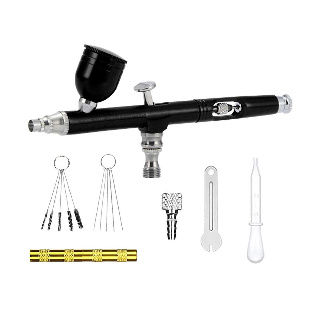 0.3mm Nozzles Double-Action Airbrush for Cake Decorating Painting Pattern Model Airbrush Multifunctional Gravity Feed