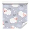 Sheep Wallpaper with Dots for Living Room and Bedroom 50x1000