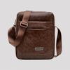 Men's Business Crossbody Shoulder Bag Utility Faux Leather Messenger Bag and Handbag