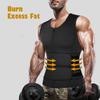 Men Zipper Sauna Suit Waist Trainer Vest Sweat Body Shaper With Trimmer Belt Workout Shirts Tummy Control Tank Top Slimming Shapewear