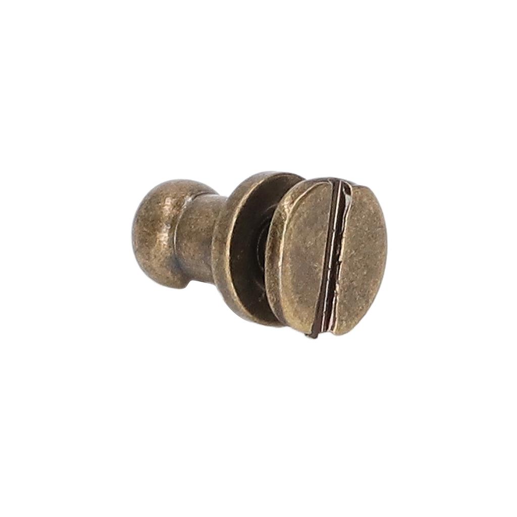 200 Sets Chicago Screws Round Head Rivets 7x5mm   Handcraft Pure Copper Round Head Rivets Leather Rivets for Handbag