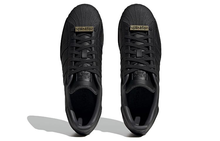 Superstar Adidas Originals 'Allover Debossed Trefoils - Black' GY0026