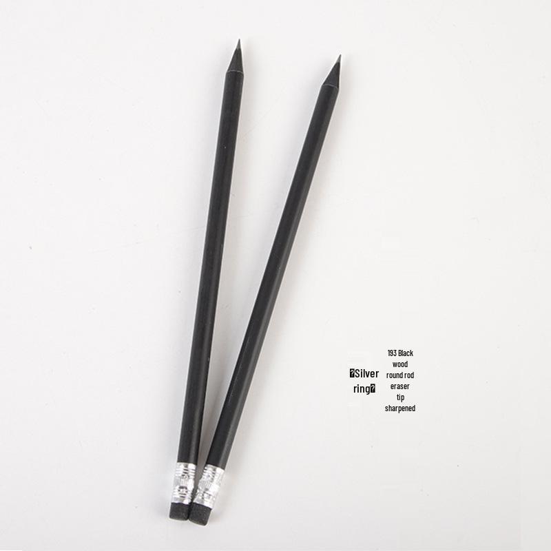 Eco-friendly Custom Engraved Pencil for Hotels, Conferences, and Education - Black Wood