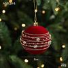 Plastic Christmas Ornament Burgundy Christmas Ball Ornament Christmas Tree Hanging Ornament Plastic For Mantel Wreath Home