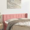 Headboard with Ears Pink 147 X 16 X 78 88 Cm Velvet